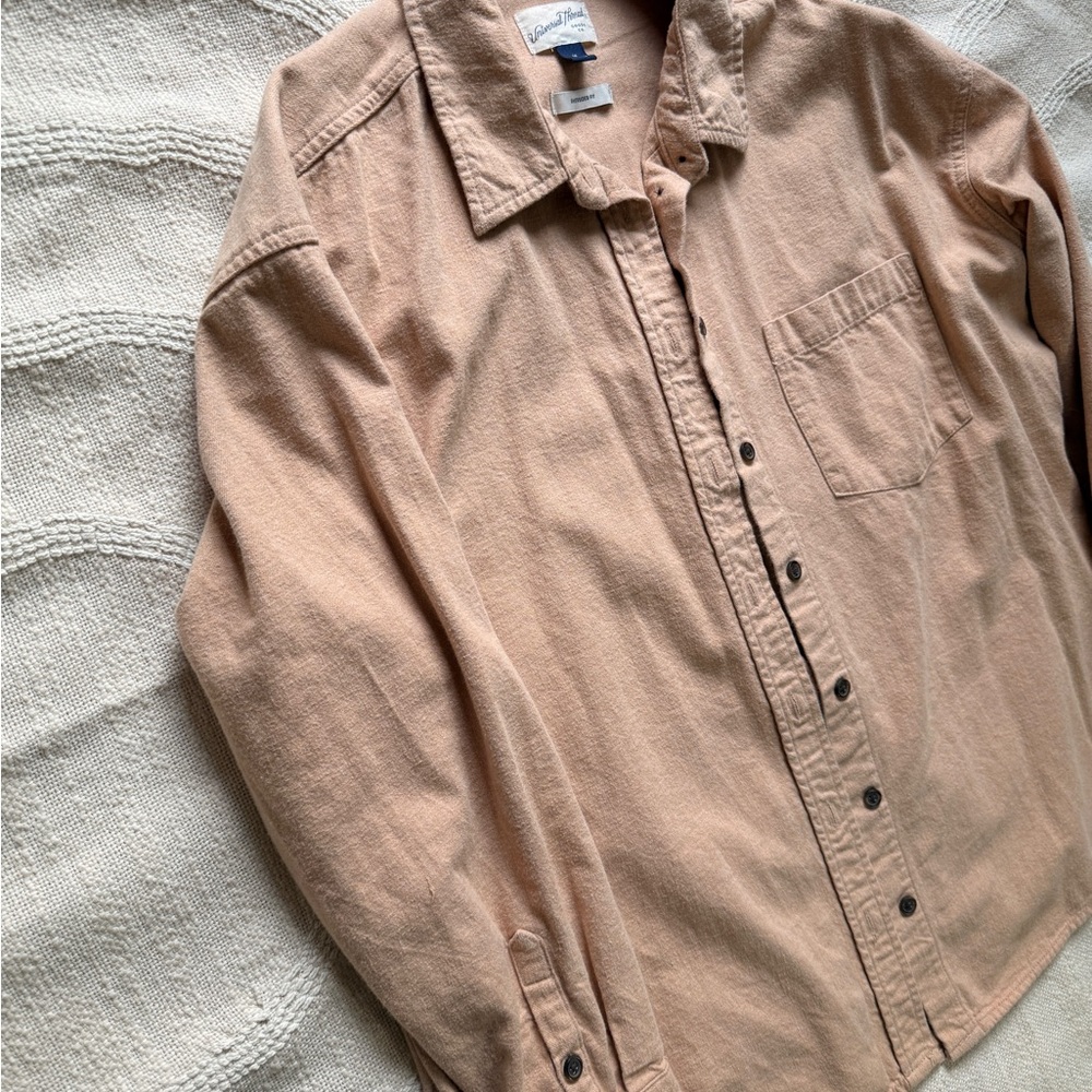 Universal Thread Tan Oversized Fit Button Down La… - image 6